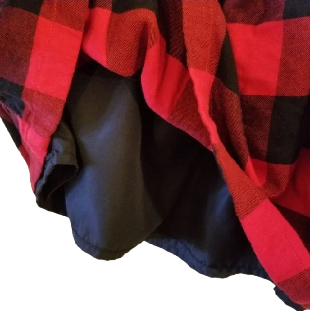 Little Girls Buffalo‎ Plaid Skirt Black and Red Lined Size 5